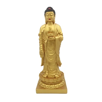 Gilded Buddha Statue Buddhist Offerings Resin Craft for Home Decor Believer Congregation Respect Figurine Buddhist Temple Supply
Gilded Buddha Statue Buddhist Offerings Resin Craft for Home Decor Believer Congregation Respect Figurine Buddhist Temple Supply
