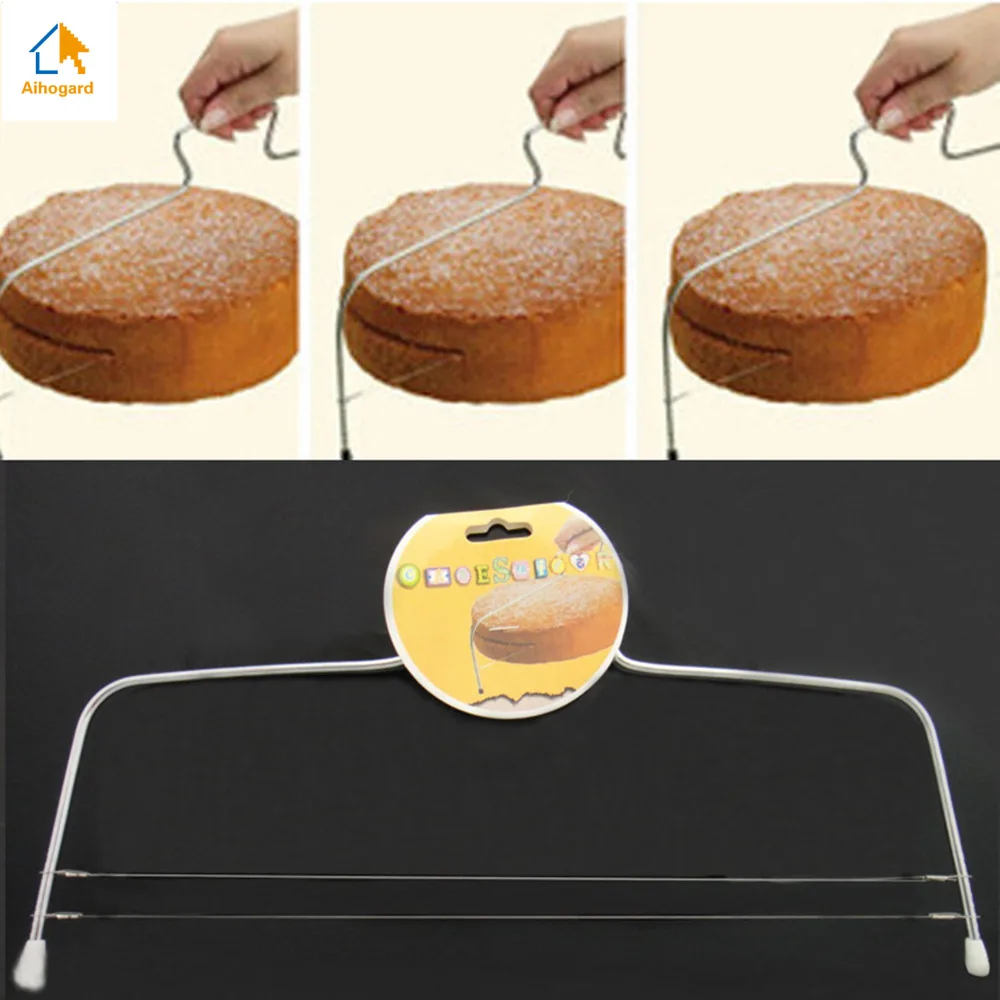 

1Pc Stainless Steel Adjustable Wire Cake Slicer Leveler Slices Cake Cutter Tool Kitchen Gadgets Baking Accessories