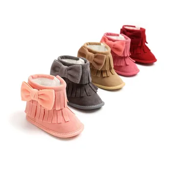 Newborn Baby Girl Boy Anti-slip Boots Bebe Moccasin Boots Solid Fringe Butterfly Knot Shoes Infant Toddler Soft Soled 0-18M
Newborn Baby Girl Boy Anti-slip Boots Bebe Moccasin Boots Solid Fringe Butterfly Knot Shoes Infant Toddler Soft Soled 0-18M