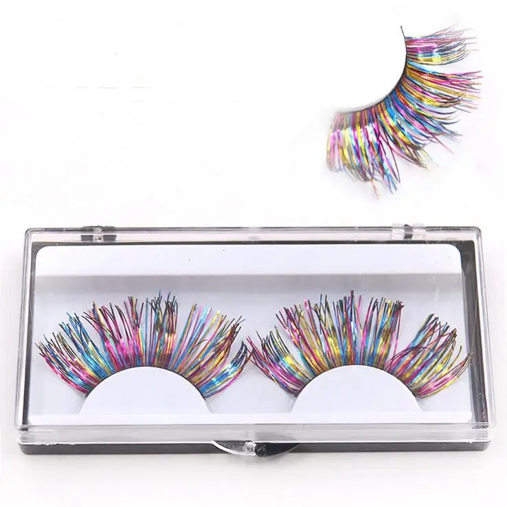 1 pairs hand made Colorful color feather personality exaggerated false eyelashes stage masquerade makeup stock
1 pairs hand made Colorful color feather personality exaggerated false eyelashes stage masquerade makeup stock