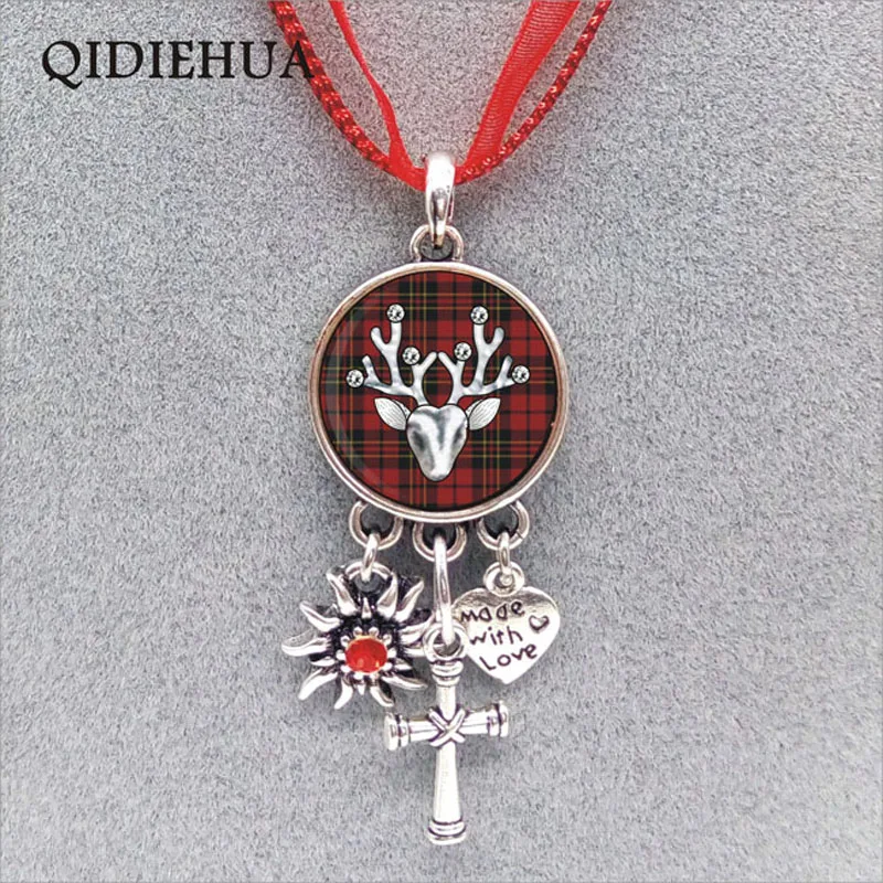 Fashion Silver Germany Oktoberfest Enamel Charm Necklace Alloy Print Deer Cabochon Pendant Rope Chain Choker Jewelry Wholesale
Fashion Silver Germany Oktoberfest Enamel Charm Necklace Alloy Print Deer Cabochon Pendant Rope Chain Choker Jewelry Wholesale