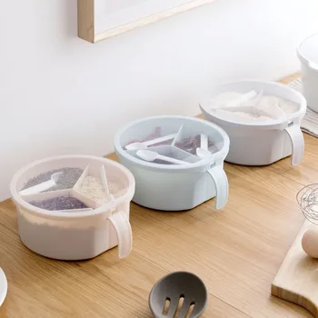 3 Grid Seasoning Bottles With 3 Spoons Transparent Plastic Spices Condiment Jar Container Storage With Handle Kitchen Organizer
3 Grid Seasoning Bottles With 3 Spoons Transparent Plastic Spices Condiment Jar Container Storage With Handle Kitchen Organizer