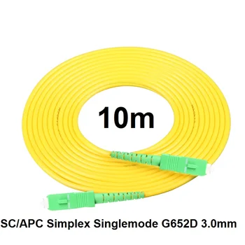 Free Shipping SM SX PVC 3mm 10 Meters SC/APC Fiber Optic Jumper Cable SC/APC-SC/APC Fiber Optic Patch Cord
Free Shipping SM SX PVC 3mm 10 Meters SC/APC Fiber Optic Jumper Cable SC/APC-SC/APC Fiber Optic Patch Cord