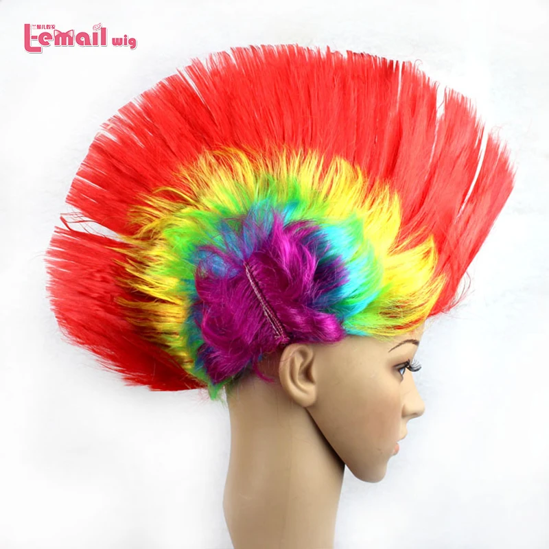 L-email wig 5pcs/lot Punk Colorful Red Green Black Halloween Party Short Mohawk Cosplay Wig
L-email wig 5pcs/lot Punk Colorful Red Green Black Halloween Party Short Mohawk Cosplay Wig