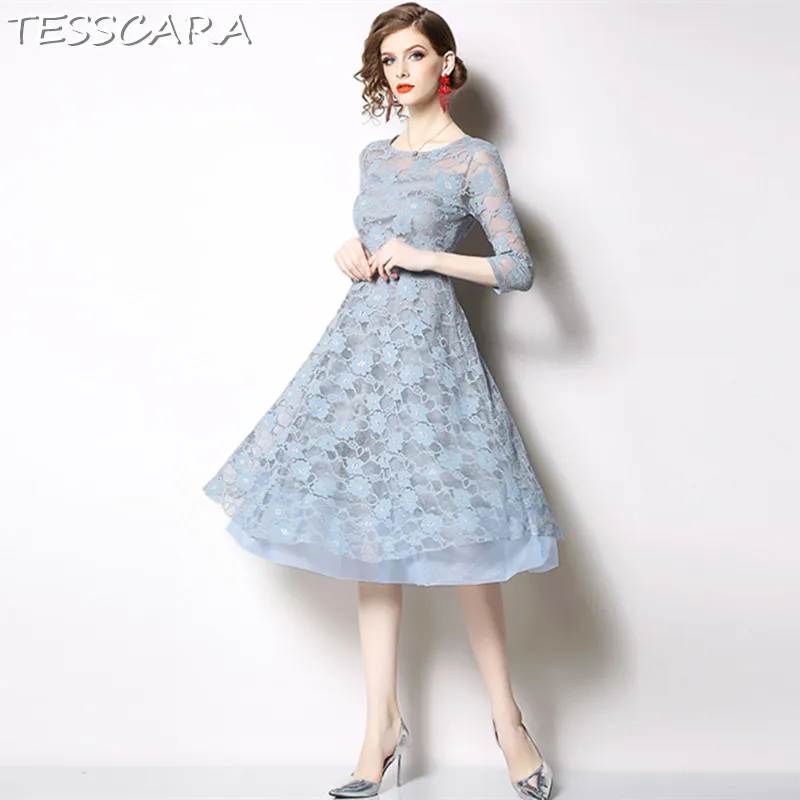 TESSCARA Women Summer Elegant Lace Dress Festa Female High Quality Vintage Designer Vestidos Office Casual Party Pink Robe Femme
TESSCARA Women Summer Elegant Lace Dress Festa Female High Quality Vintage Designer Vestidos Office Casual Party Pink Robe Femme