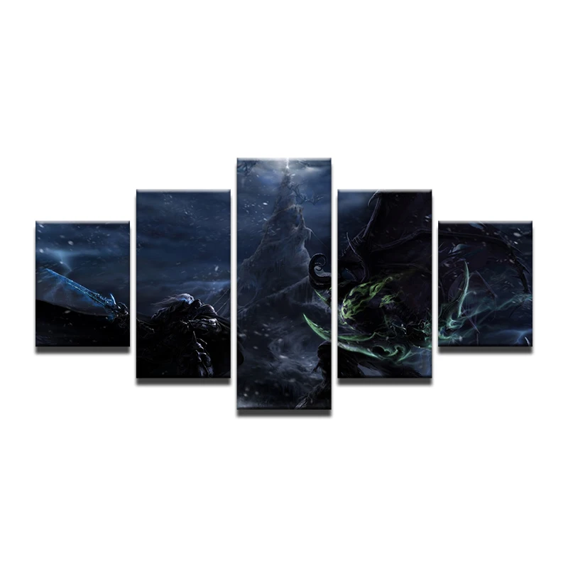5 Panel World of Warcraft Painting Modular Painting on Wall Wow Canvas Print Game Wall Painting Wholesale Painting Drop Shipping
5 Panel World of Warcraft Painting Modular Painting on Wall Wow Canvas Print Game Wall Painting Wholesale Painting Drop Shipping
