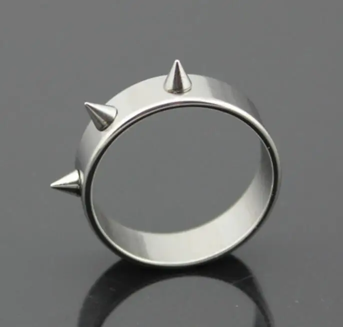 Wholesale Titanium Sliver Stainless steel Cool Men Women rings Punk Hip Hop Spike rivet cone coyotes women's ring Jewelry
Wholesale Titanium Sliver Stainless steel Cool Men Women rings Punk Hip Hop Spike rivet cone coyotes women's ring Jewelry