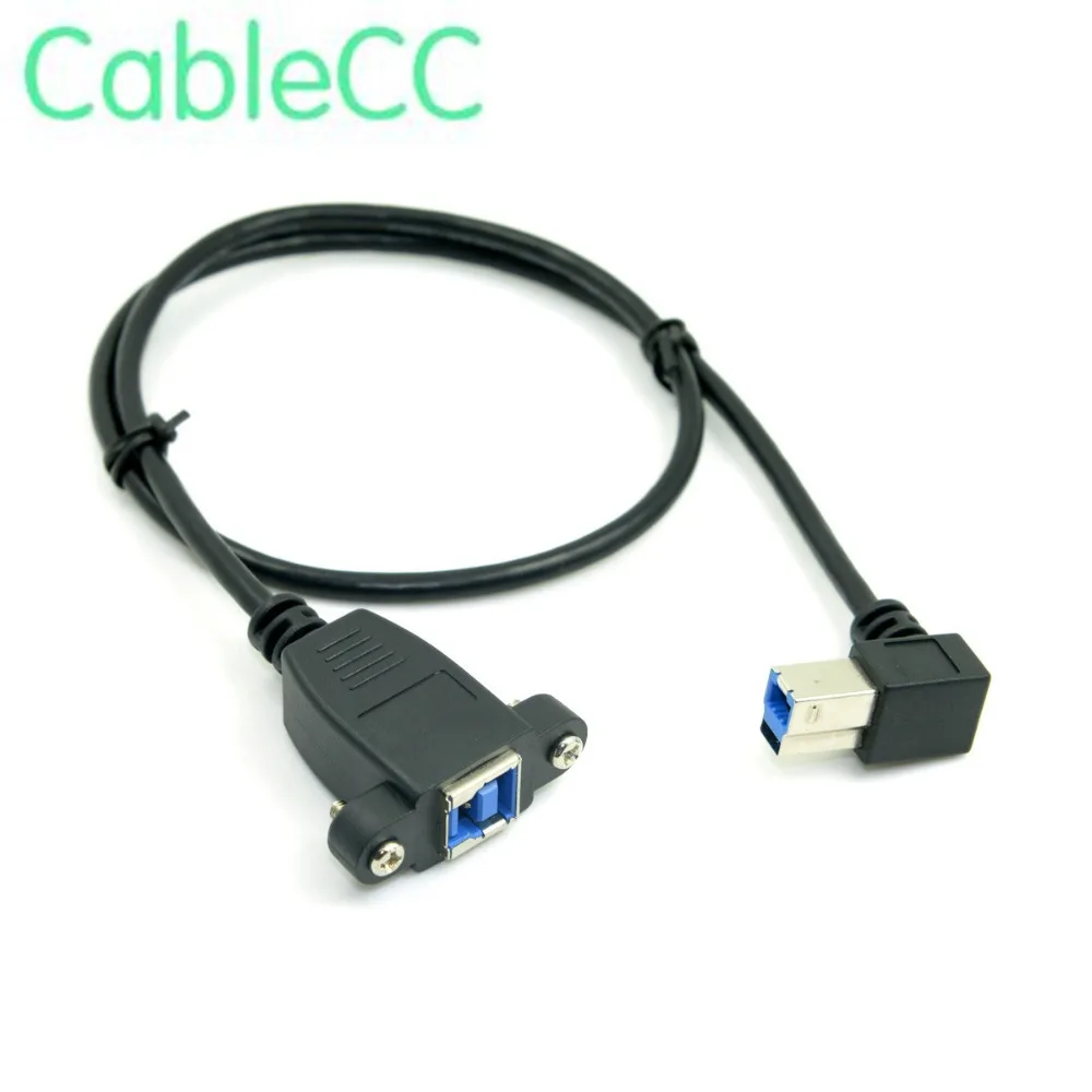 USB 3.0 Back Panel Mount B Type Female To Right Angled 90 Degree B Type Male Extension cable 0.5mUSB 3.0 Back Panel Mount B Type
USB 3.0 Back Panel Mount B Type Female To Right Angled 90 Degree B Type Male Extension cable 0.5mUSB 3.0 Back Panel Mount B Type