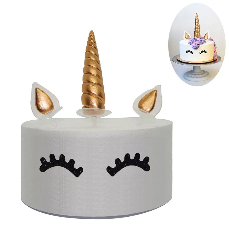 Kids Birthday Decorative Happy Birthday Decor Eyelashes Unicorn Party Cake Decoration Unicorn Horns Cake Topper 
Kids Birthday Decorative Happy Birthday Decor Eyelashes Unicorn Party Cake Decoration Unicorn Horns Cake Topper