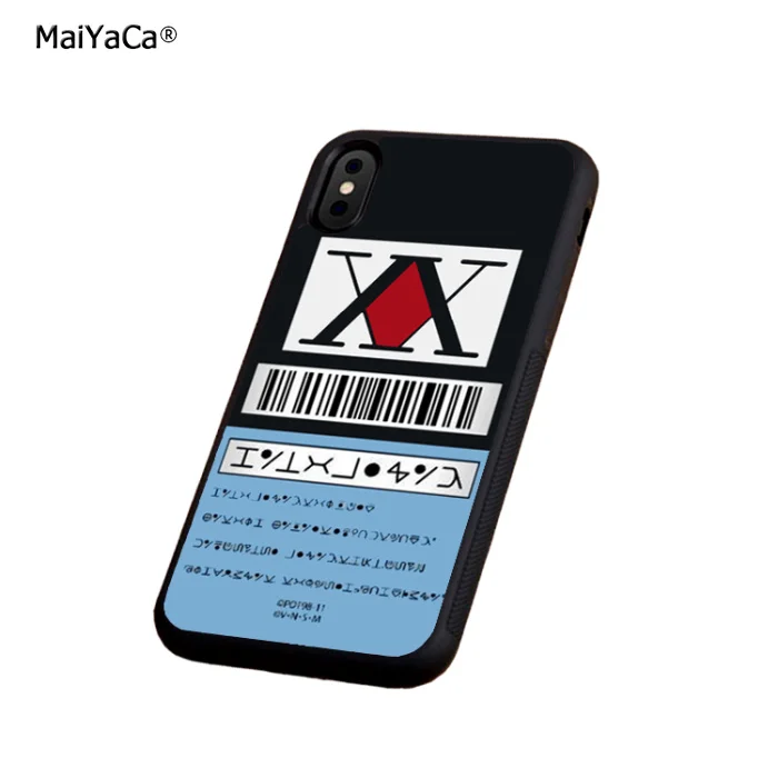 hunter x hunter hunter license soft silicone edge phone cases for apple iPhone x 5s SE 6 6s plus 7 7plus 8 8plus XR XS MAX case
hunter x hunter hunter license soft silicone edge phone cases for apple iPhone x 5s SE 6 6s plus 7 7plus 8 8plus XR XS MAX case