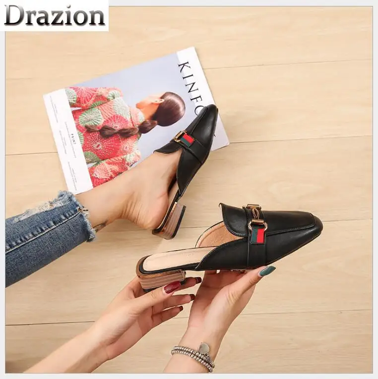 New single shoes female explosion women's shoes cross-border baotou half slippers
New single shoes female explosion women's shoes cross-border baotou half slippers