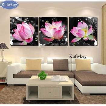 3 pcs set lotus flower diy diamond painting square drill diamond embroidery mosaic modern triptych home decoration 3d painting
3 pcs set lotus flower diy diamond painting square drill diamond embroidery mosaic modern triptych home decoration 3d painting