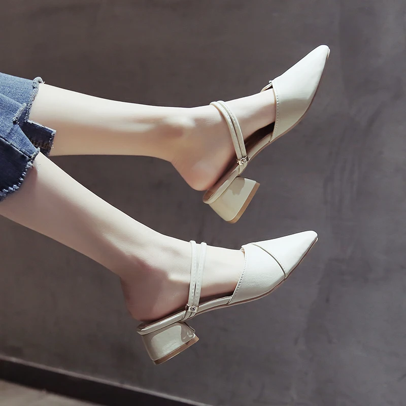 2019 new one shoes two wearing sandals with pointed toe hood thick with wild half slippers women
2019 new one shoes two wearing sandals with pointed toe hood thick with wild half slippers women