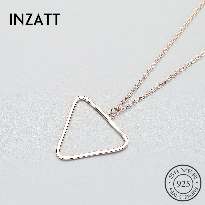 INZATT Minimalist Geometric Round Triangle Pendant Necklace For Women Rose gold Color Charm Silver 925 Fashion Jewelry Bijoux
INZATT Minimalist Geometric Round Triangle Pendant Necklace For Women Rose gold Color Charm Silver 925 Fashion Jewelry Bijoux