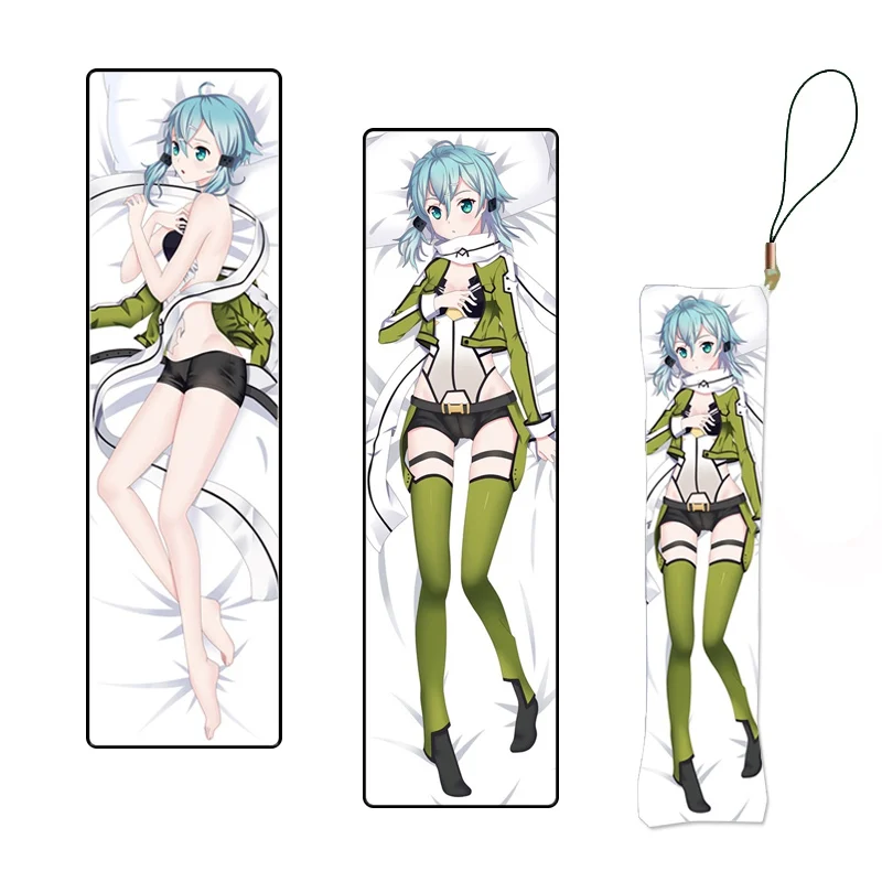 Japanese Anime SAO asada shino Sword Art Online Role Print Mini Dakimakura Keychain Pillow Hanging Ornament Phone Strap
Japanese Anime SAO asada shino Sword Art Online Role Print Mini Dakimakura Keychain Pillow Hanging Ornament Phone Strap