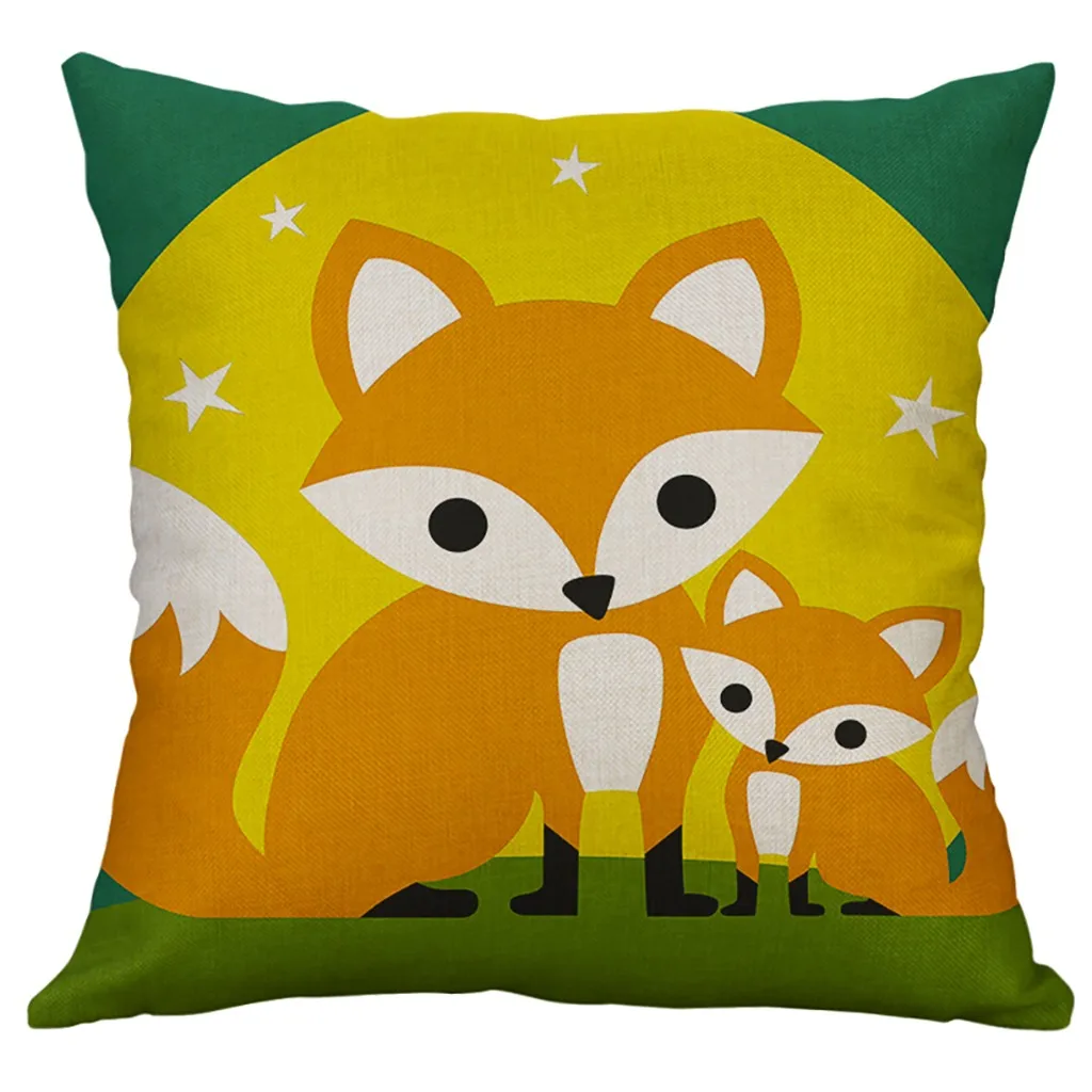TENSKE PillowCase Simple Cotton and linen Lovely Animal fox Pillow case for Car Lumbar Pillow Cushion Cover Washable Pillows 320
TENSKE PillowCase Simple Cotton and linen Lovely Animal fox Pillow case for Car Lumbar Pillow Cushion Cover Washable Pillows 320