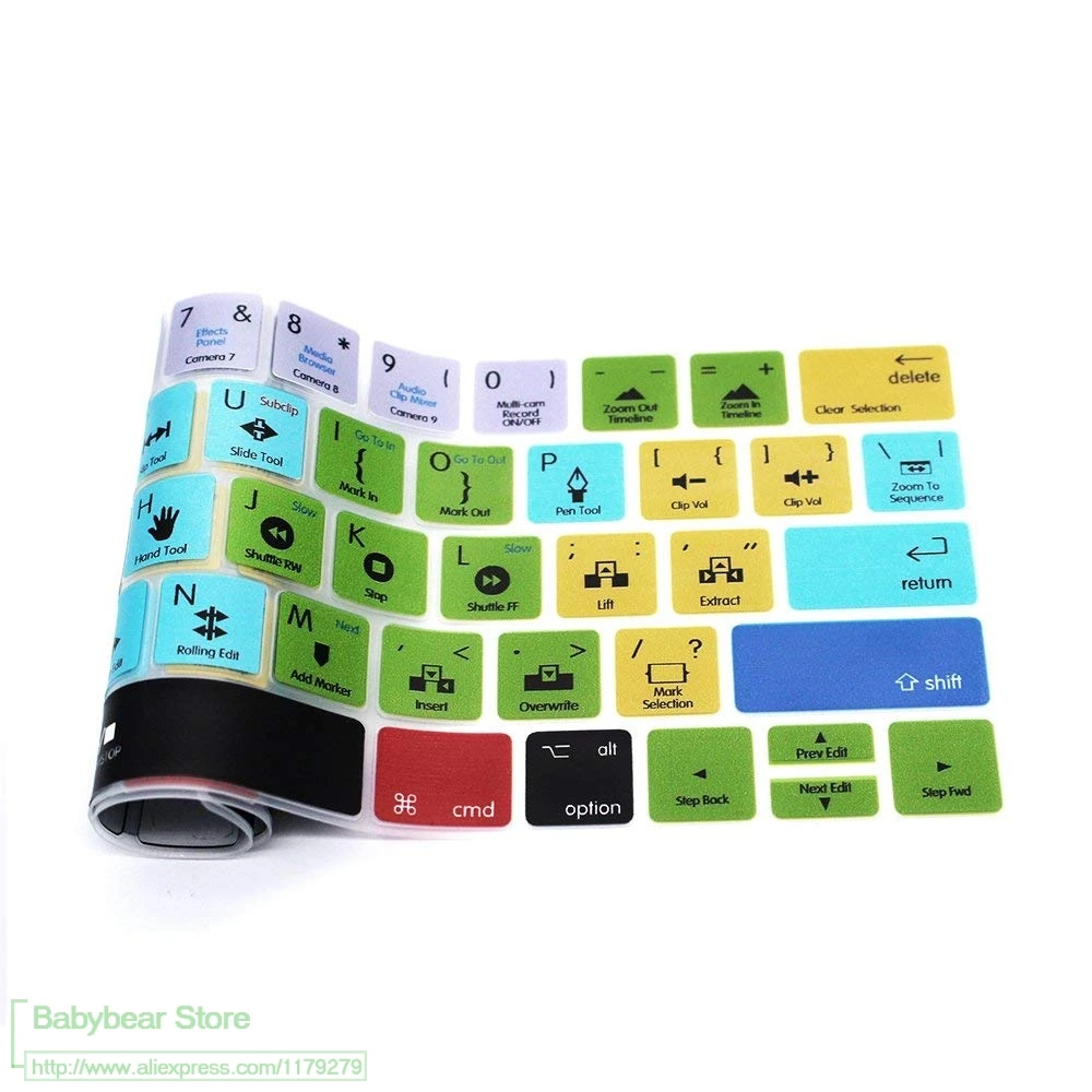 For Macbook Pro 13 15 inch 2018/2019 With Touch Bar Keyboard Cover Keypad Skin Silicone Adobe Premiere Pro Cc Hotkey
For Macbook Pro 13 15 inch 2018/2019 With Touch Bar Keyboard Cover Keypad Skin Silicone Adobe Premiere Pro Cc Hotkey