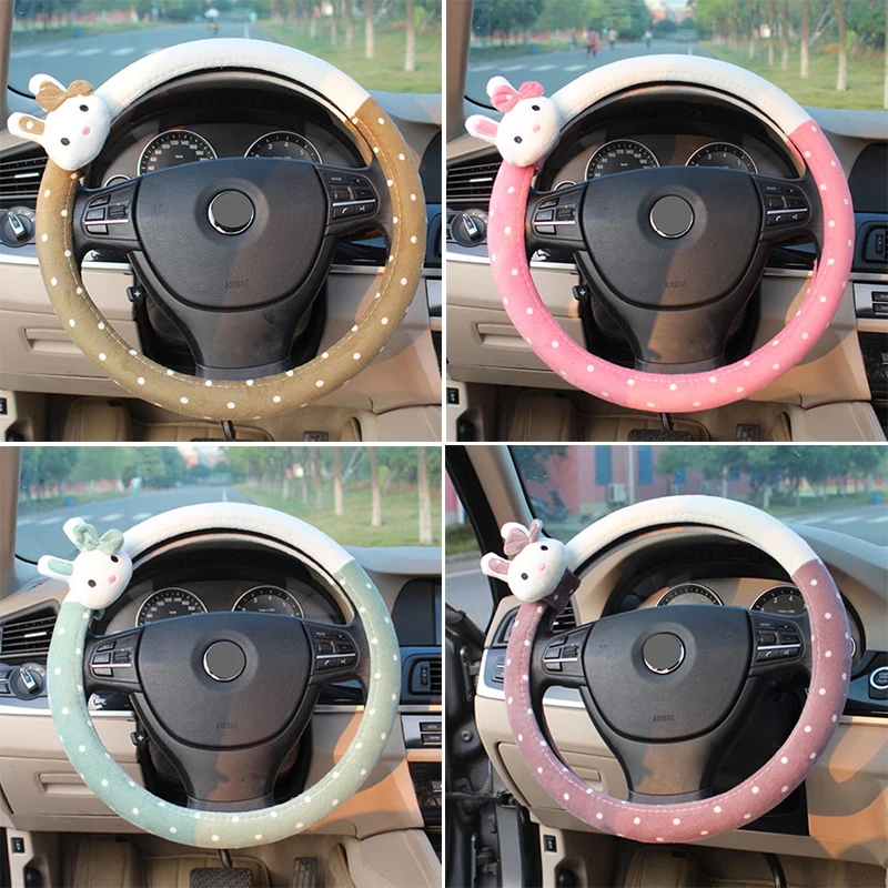 Ciliken Universal Rabbit Steering Wheel Cover Car Accessories Odorless Wheel Cover Set Case Fit for diameter 38cm steering wheel
Ciliken Universal Rabbit Steering Wheel Cover Car Accessories Odorless Wheel Cover Set Case Fit for diameter 38cm steering wheel