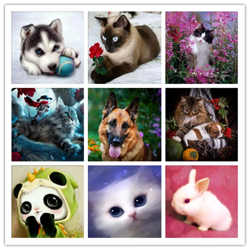 DIY Diamond Painting "Dog and Cat" Animal Pattern 5D Diamond Embroidery Cross Stitch Round Diamond Mosaic Decoration
DIY Diamond Painting "Dog and Cat" Animal Pattern 5D Diamond Embroidery Cross Stitch Round Diamond Mosaic Decoration