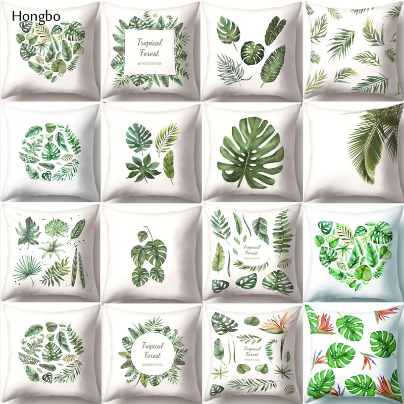 Hongbo New Green Tropical Plant Tree Leaves Pillow Cover Fresh Throw Pillow Case Home Hotel Usage Cojines
Hongbo New Green Tropical Plant Tree Leaves Pillow Cover Fresh Throw Pillow Case Home Hotel Usage Cojines