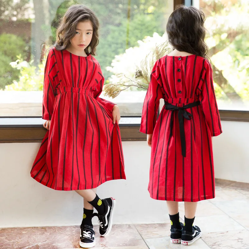 2018 New Baby Girl Dress Kids Stripe Dress Children Bow Dress Red Loose High Waist Toddler Cotton Dress Fashion,#3346
2018 New Baby Girl Dress Kids Stripe Dress Children Bow Dress Red Loose High Waist Toddler Cotton Dress Fashion,#3346