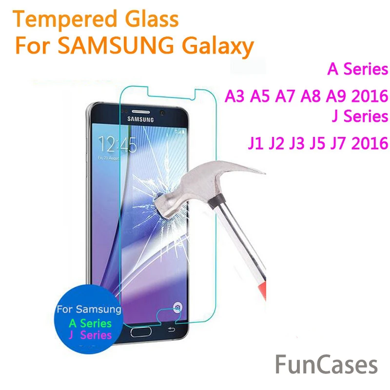 Закаленное Стекло для Samsung Galaxy A8 2018 A3 A5 A7 2017 J1 J2 J3 J5 J7 2016 A9 A310 A510 J510 Экран защитная
