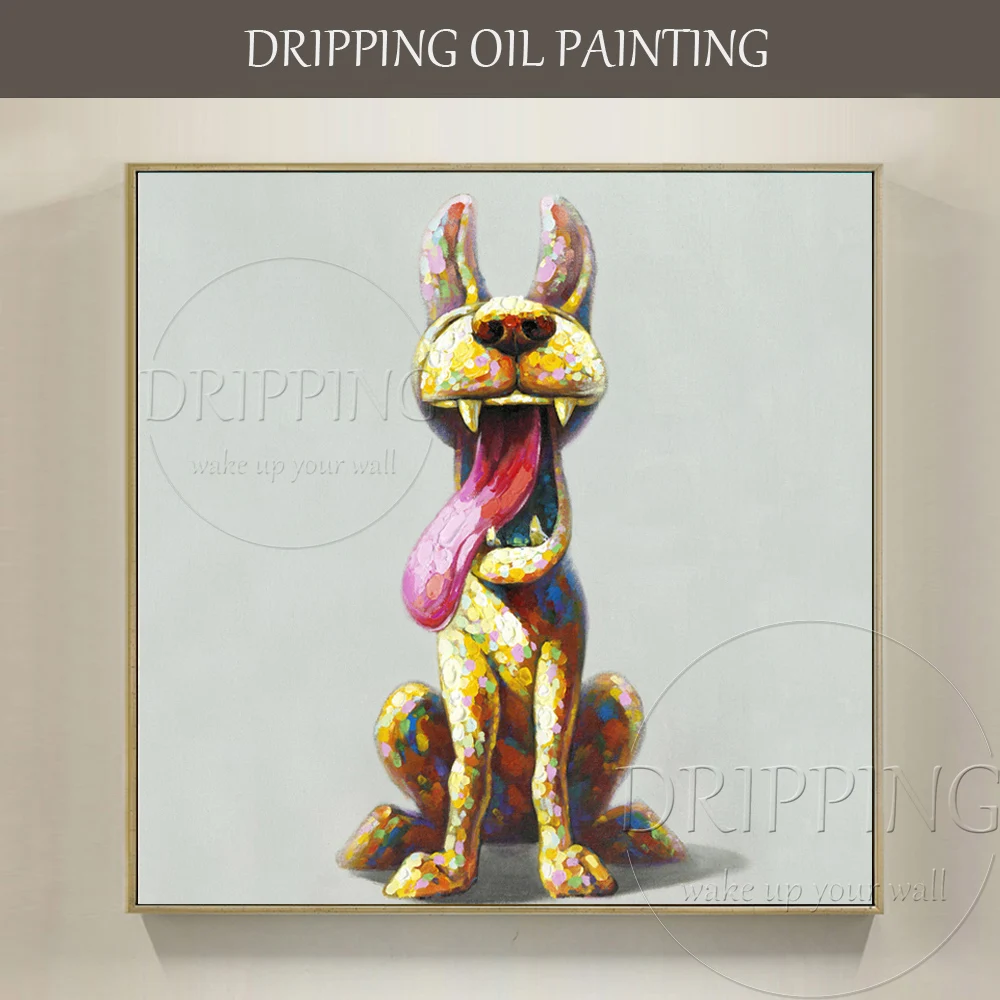 Artist Hand-painted Cheapest Price High Quality Modern Animal Dog Oil Painting on Canvas Funny Dog Oil Painting for Living Room
Artist Hand-painted Cheapest Price High Quality Modern Animal Dog Oil Painting on Canvas Funny Dog Oil Painting for Living Room
