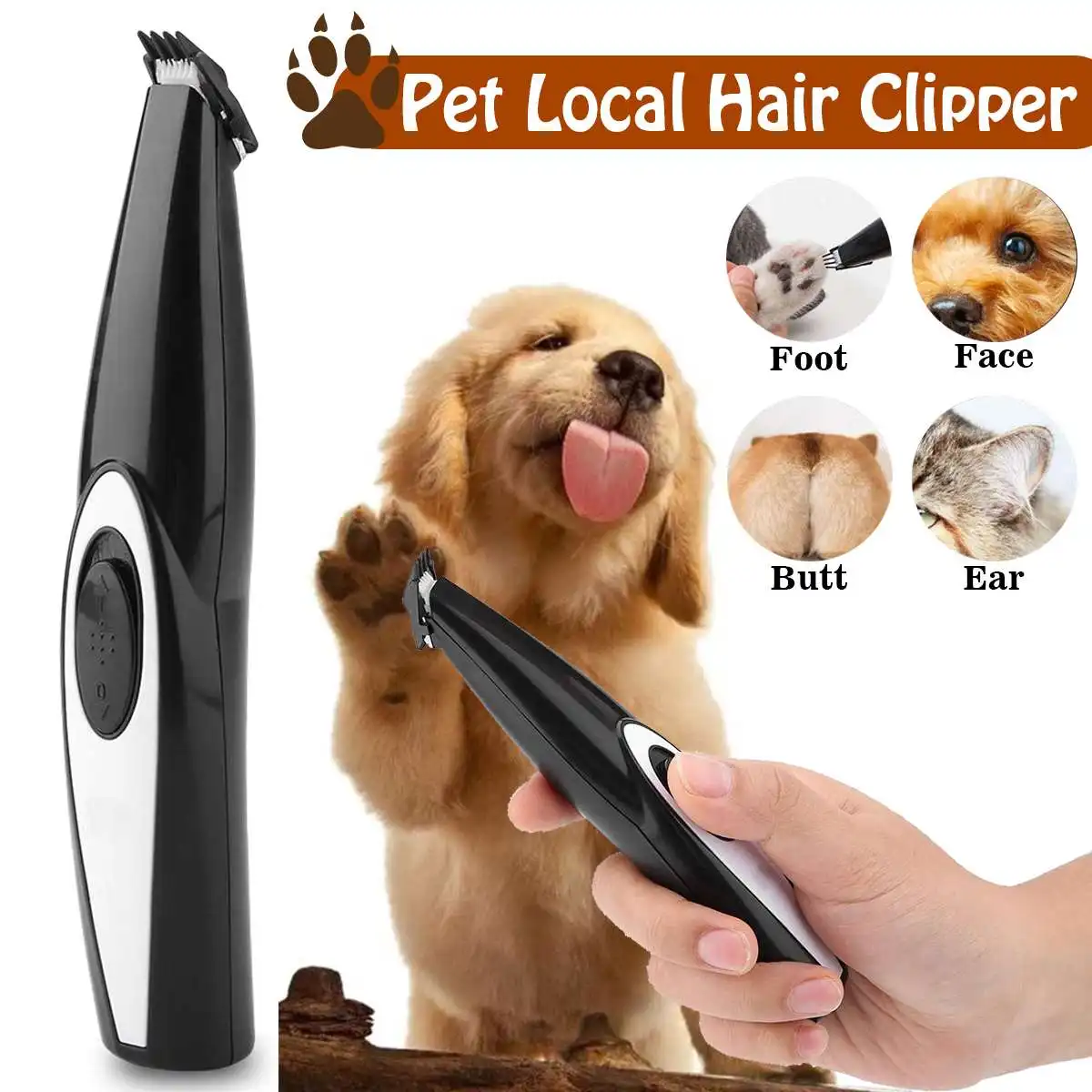 USB Rechargeable Dog Cat Foot Hair Trimmer Pet Grooming Tool Mini Electrical Hair Clipper Shaving Trimming Machine Built-in batt
USB Rechargeable Dog Cat Foot Hair Trimmer Pet Grooming Tool Mini Electrical Hair Clipper Shaving Trimming Machine Built-in batt