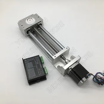 100MM 200MM Stroke Linear Module Sliding Table Cross Slide Linear Stage Ball Screw & NEMA23 Stepper Motor & Driver Coupling Kits
100MM 200MM Stroke Linear Module Sliding Table Cross Slide Linear Stage Ball Screw & NEMA23 Stepper Motor & Driver Coupling Kits