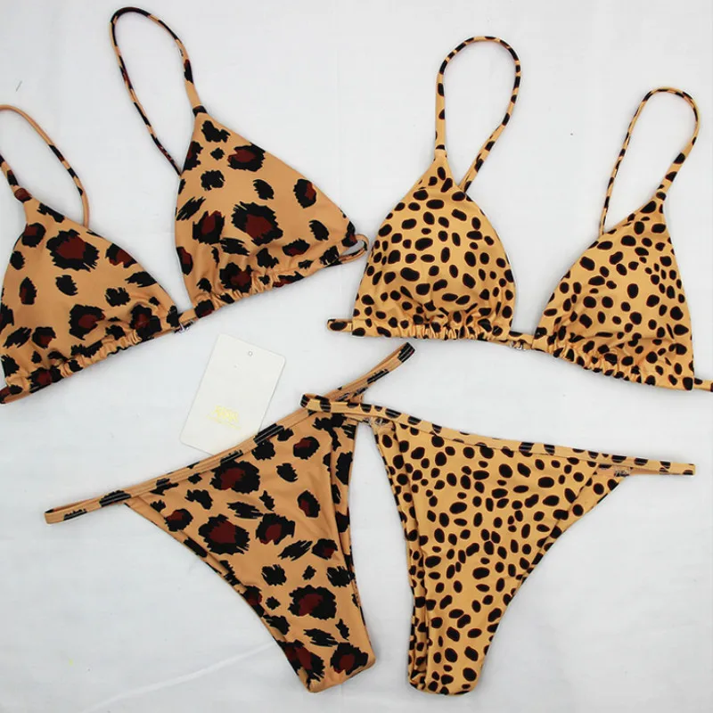 2019 Hot Sexy Leopard Print Bikini Set Women Triangle Push Up Unpadded Swimwear Swimming Bra Beachwear Stretch Slim
2019 Hot Sexy Leopard Print Bikini Set Women Triangle Push Up Unpadded Swimwear Swimming Bra Beachwear Stretch Slim