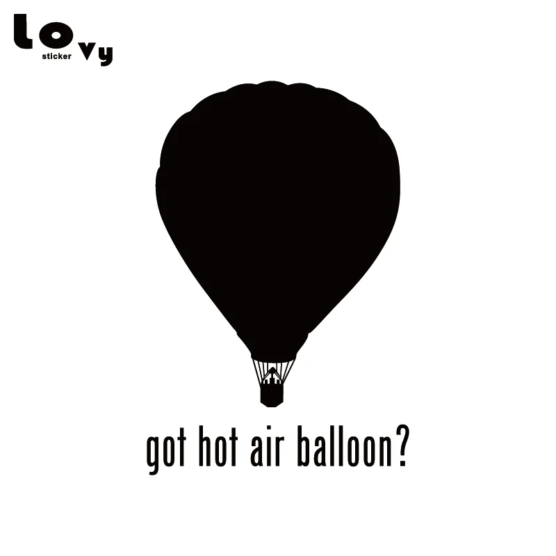 Got Hot Air Balloon? Vinyl Car Sticker Funny Balloon Silhouette Decal for Window Body Decoration CA1062 | Автомобили и мотоциклы