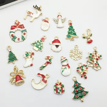eTya 19pcs Christmas Metal Alloy Pendant Drop Ornaments New Year Charm Decor Set Xmas Drip Hanging Christmas Decoration Navidad 
eTya 19pcs Christmas Metal Alloy Pendant Drop Ornaments New Year Charm Decor Set Xmas Drip Hanging Christmas Decoration Navidad