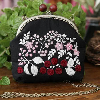 DIY Flower Embroidery Bag Kits Floral Needlework Cross Stitch Sets with Embroidery Hoop Swing Arts Birthday Handmade Gift
DIY Flower Embroidery Bag Kits Floral Needlework Cross Stitch Sets with Embroidery Hoop Swing Arts Birthday Handmade Gift
