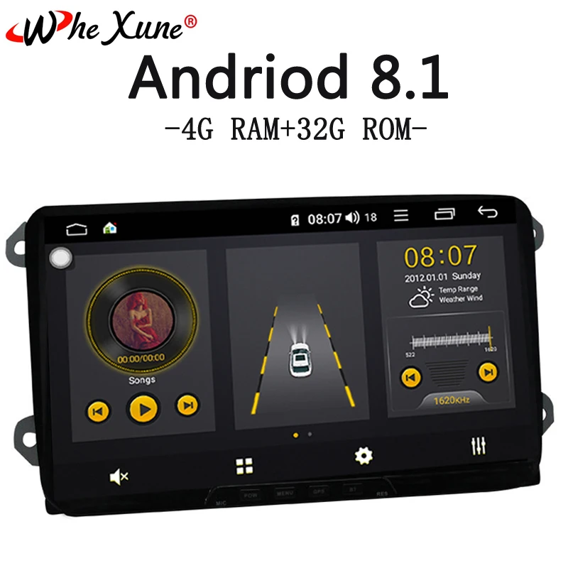 WHEXUNE 9 ''Android 8.1 4G network Car Multimedia Player HD Touch Screen GPS Navigation 1 din car radio With 4GB RAM 32GB ROM
WHEXUNE 9 ''Android 8.1 4G network Car Multimedia Player HD Touch Screen GPS Navigation 1 din car radio With 4GB RAM 32GB ROM