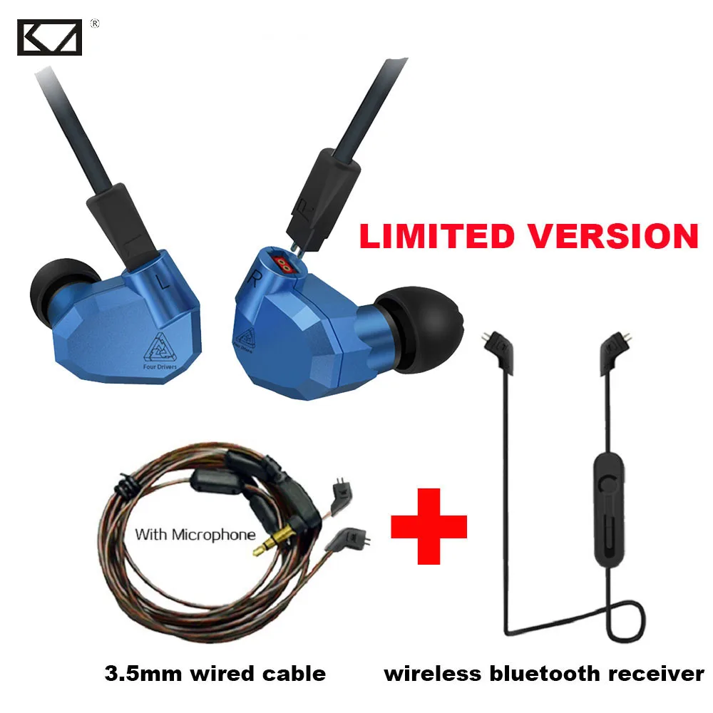 KZ ZS5 Wireless Professional Audifonos Bluetooth Headset 2DD+2BA Hybrid Phone Wired Bluetooth Headphone Sport Earphones with Mic
KZ ZS5 Wireless Professional Audifonos Bluetooth Headset 2DD+2BA Hybrid Phone Wired Bluetooth Headphone Sport Earphones with Mic