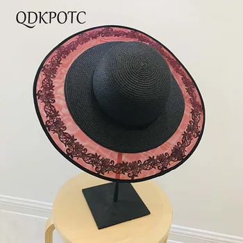 QDKPOTC 2019 New high quality Lace Gauze Wonem Sun Hats Elegant Wide Brim Caps Female Summer Shade Cap Beach Holiday Straw Hat
QDKPOTC 2019 New high quality Lace Gauze Wonem Sun Hats Elegant Wide Brim Caps Female Summer Shade Cap Beach Holiday Straw Hat
