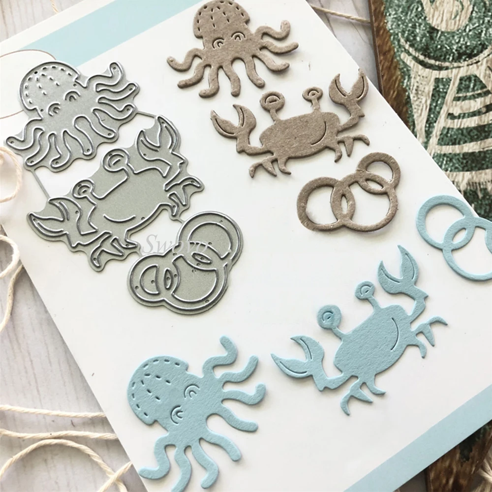 Swovo Crabs Octopus Element Metal Cutting Dies Stencils DIY for Scrapbooking Paper Card Craft Embossing Die Cut stamps and dies
Swovo Crabs Octopus Element Metal Cutting Dies Stencils DIY for Scrapbooking Paper Card Craft Embossing Die Cut stamps and dies