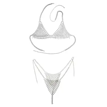 1Set Sexy Ladies Metal Bikini Bra Body Chains for Women Bridal Bells Tassel Statement Chain Underwear Belly Chain Summer Party
1Set Sexy Ladies Metal Bikini Bra Body Chains for Women Bridal Bells Tassel Statement Chain Underwear Belly Chain Summer Party