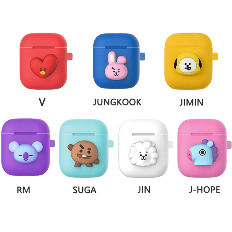 JNS614 Bangtan Boys Headphone Silicone Shock Proof Protector Case Accessories Portable Earbuds Pouch Carrying Cases For AirPods
JNS614 Bangtan Boys Headphone Silicone Shock Proof Protector Case Accessories Portable Earbuds Pouch Carrying Cases For AirPods