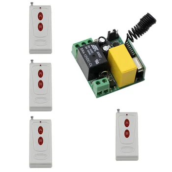 AC220V 1CH 10A 200m Long Distance Wireless Remote Control Light Switch Relay Output Radio Receiver Module 315Mhz/433.92Mhz
AC220V 1CH 10A 200m Long Distance Wireless Remote Control Light Switch Relay Output Radio Receiver Module 315Mhz/433.92Mhz
