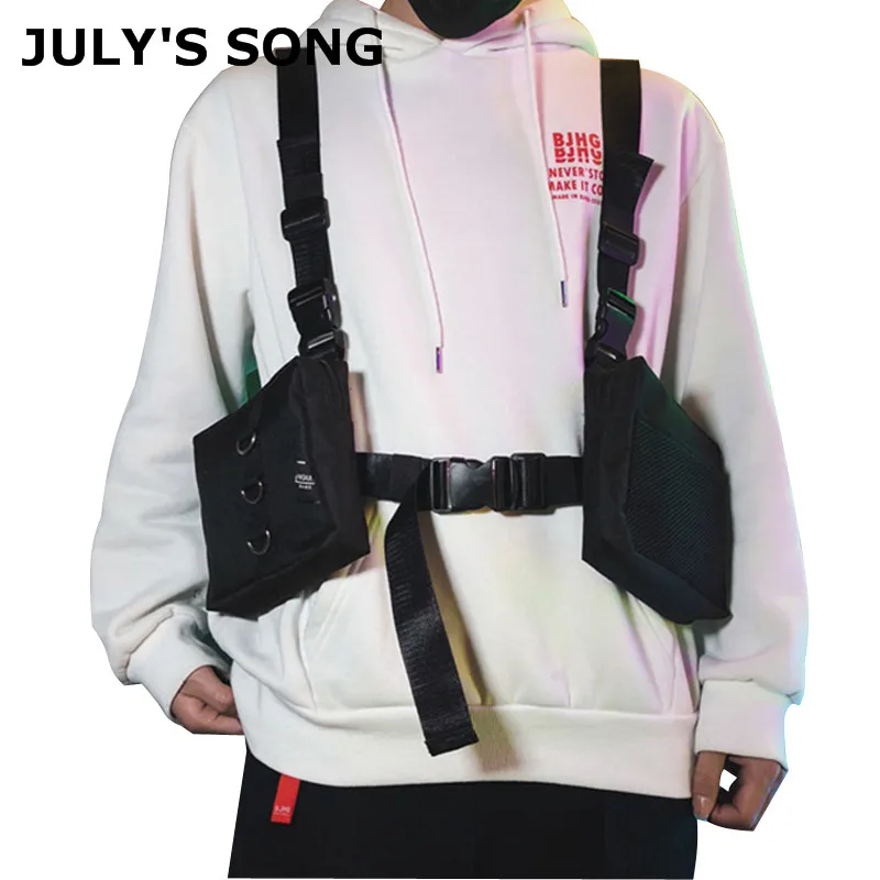 JULY'S SONG Oxford Adjustable Waist Packs Bag West Hip Hop Streetwear Waistcoat Unisex Tactical Shoulder Bags Rig Chest Bag
JULY'S SONG Oxford Adjustable Waist Packs Bag West Hip Hop Streetwear Waistcoat Unisex Tactical Shoulder Bags Rig Chest Bag