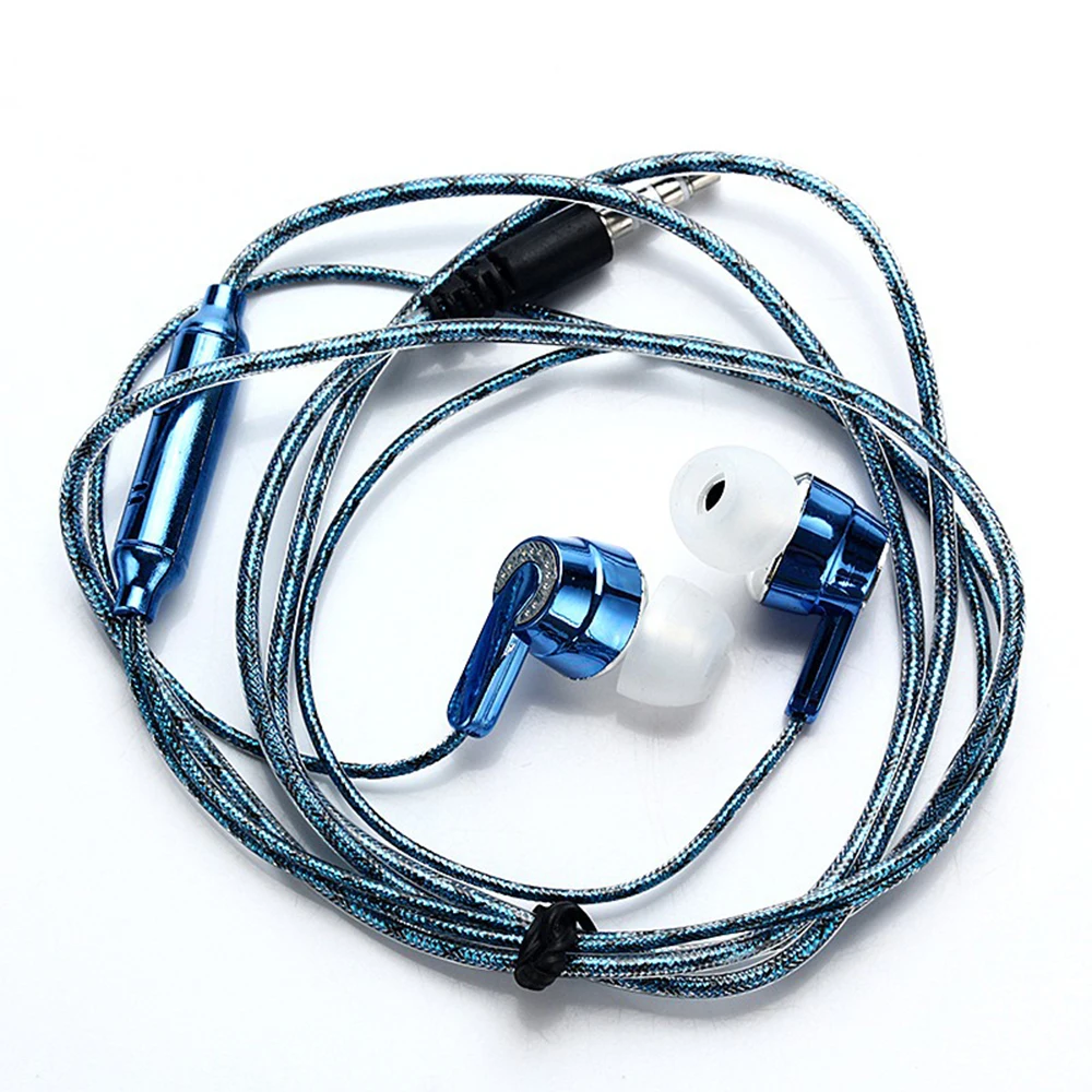 

Wiring Subwoofer Earphone In Ear Headphones Noise Isolating Rope Wired Stereo Earbud Sport Headphone for Phones MP3 MP4 ws1