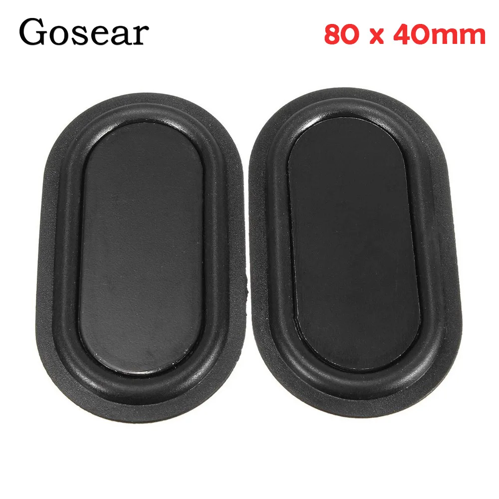 Gosear 1 Pair=2pcs 80 x 40mm Speaker Passive Radiator Auxiliary Plate Durable Rubber Bass Vibration Plate Speaker Accessories
Gosear 1 Pair=2pcs 80 x 40mm Speaker Passive Radiator Auxiliary Plate Durable Rubber Bass Vibration Plate Speaker Accessories
