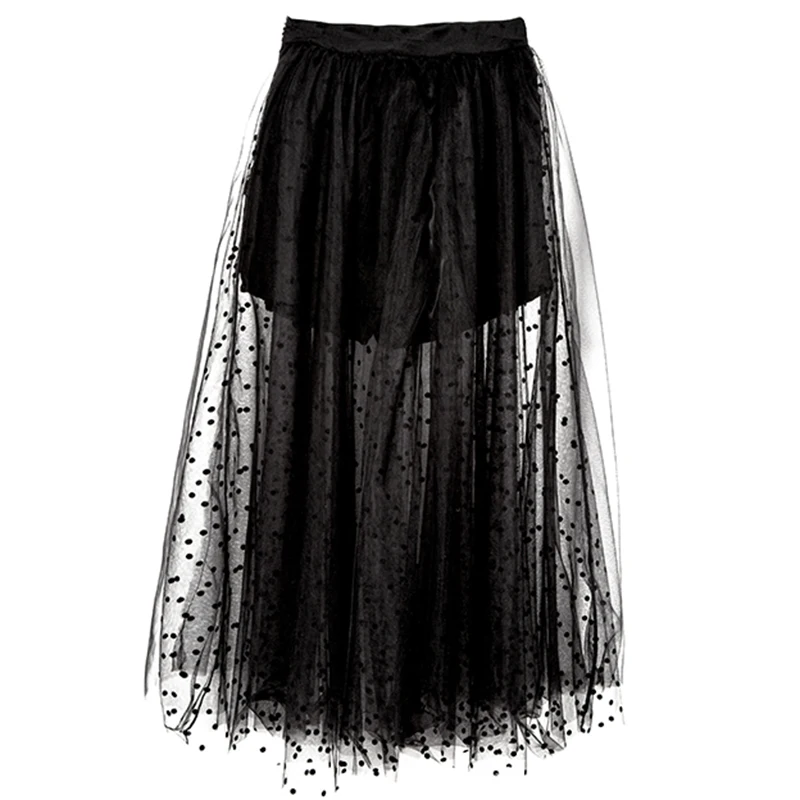 Summer Fashion Women Skirts Black Retro Sexy Dot Net Yarn Skirt Female Clothes 4XL 5XL Plus Size
Summer Fashion Women Skirts Black Retro Sexy Dot Net Yarn Skirt Female Clothes 4XL 5XL Plus Size