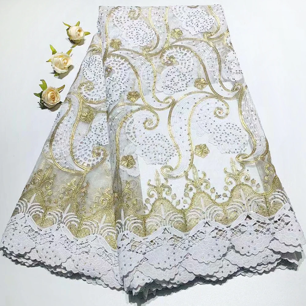 Latest French Lace Fabric High Quality Fashion Net Tulle white Lace Fabric Women Cheap African Lace Fabric For 5yards
Latest French Lace Fabric High Quality Fashion Net Tulle white Lace Fabric Women Cheap African Lace Fabric For 5yards