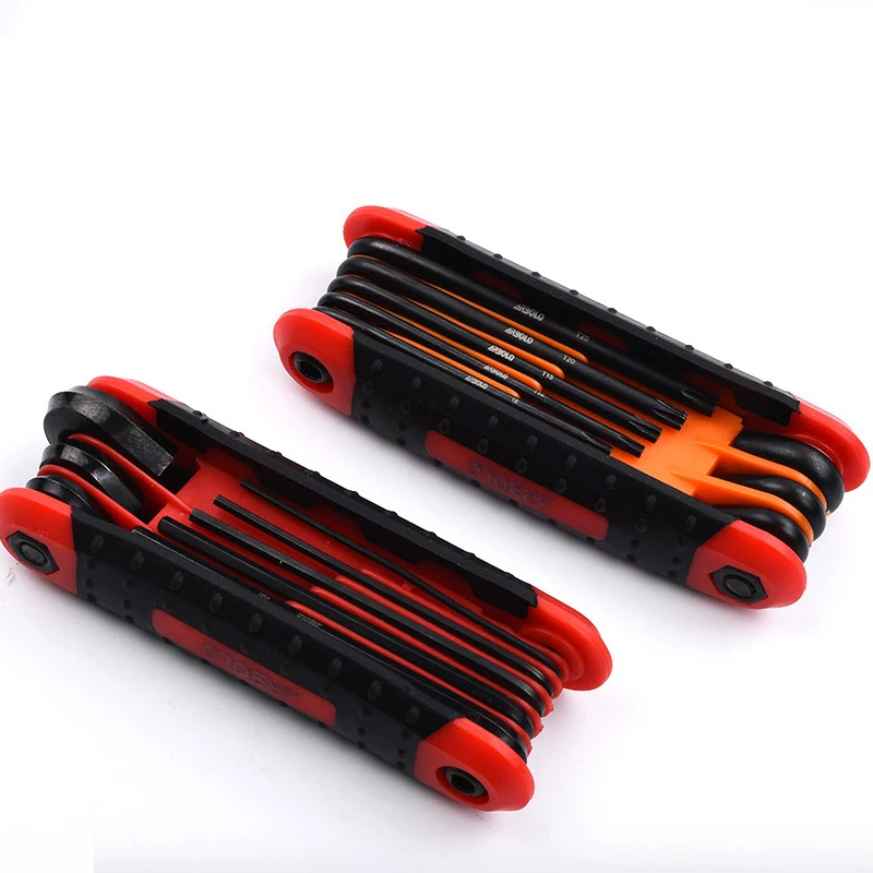8 In 1 Torx/Hex Allen Wrench Set Folding Combination Tools Multi-function CR-V Wrenches Inner Hexagon Spanner Allen Key
8 In 1 Torx/Hex Allen Wrench Set Folding Combination Tools Multi-function CR-V Wrenches Inner Hexagon Spanner Allen Key