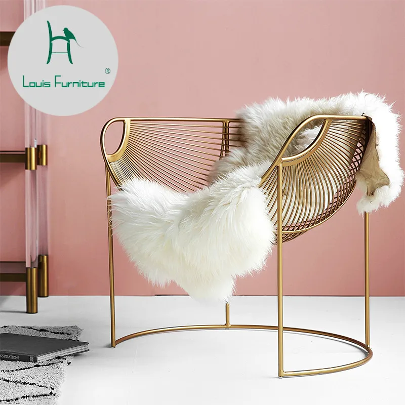 Louis Fashion Living Room Chair Light Luxury Network Red Iron Hollow Design Hall Complete
Louis Fashion Living Room Chair Light Luxury Network Red Iron Hollow Design Hall Complete
