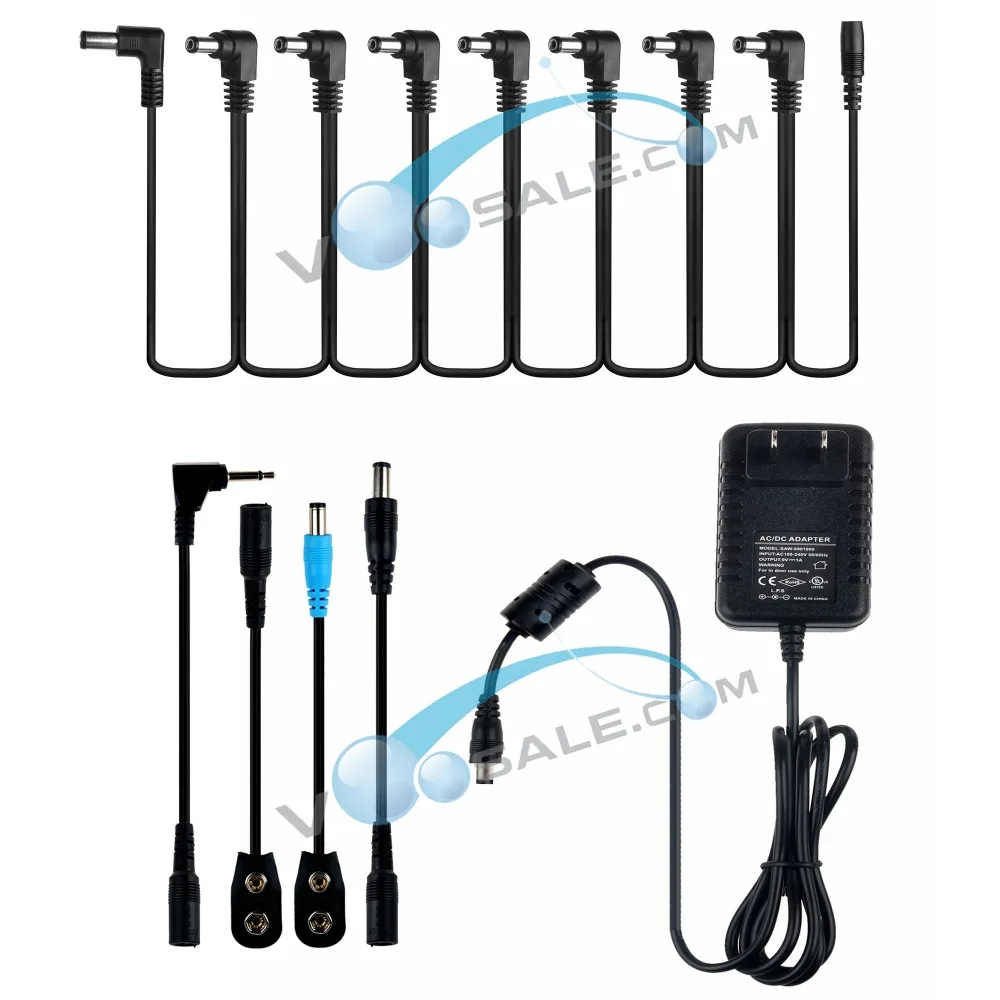Caline Power Adapter Supply with 8 Way Pedal Cables Use For Guitar Effects Output to 1A 9V Guitar Accessories Parts Power Supply
Caline Power Adapter Supply with 8 Way Pedal Cables Use For Guitar Effects Output to 1A 9V Guitar Accessories Parts Power Supply