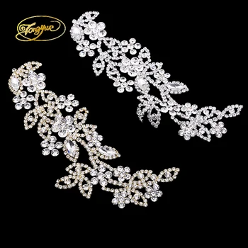 17*9cm Glass Alloy Gold And Silver Color Rhinestone DIY Sewing Applique Wedding Dress Decoration Crafts
17*9cm Glass Alloy Gold And Silver Color Rhinestone DIY Sewing Applique Wedding Dress Decoration Crafts