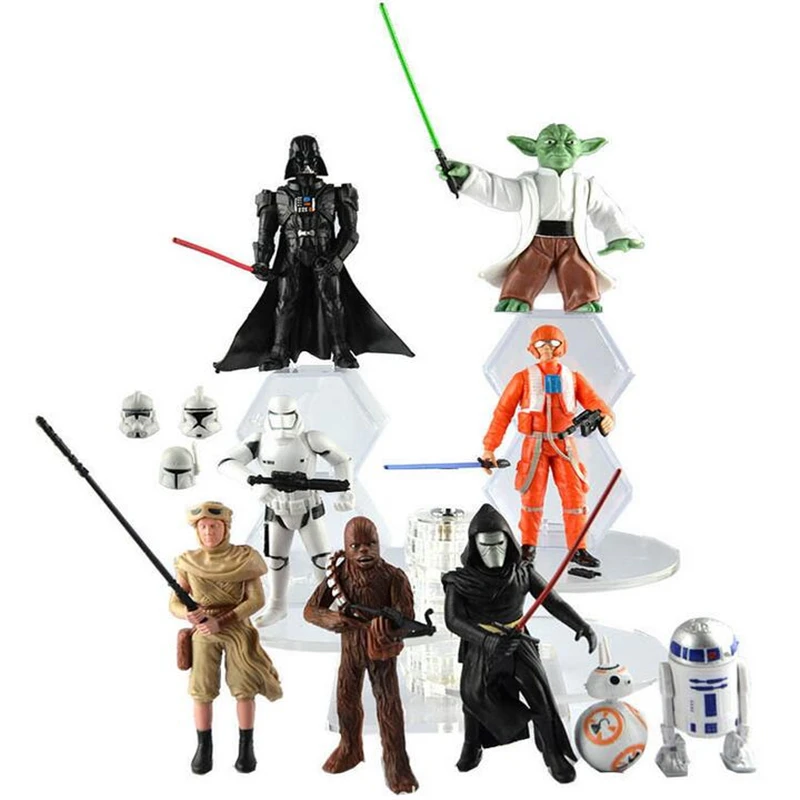 9 Pcs/Set Star Wars Figurine The Force Awakens Black Series White Soldiers Robot Dolls for Kids Toys Gifts
9 Pcs/Set Star Wars Figurine The Force Awakens Black Series White Soldiers Robot Dolls for Kids Toys Gifts